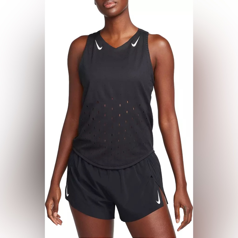Nike Women's AeroSwift Dri-FIT ADV Running Singlet Black (size small) NWOT